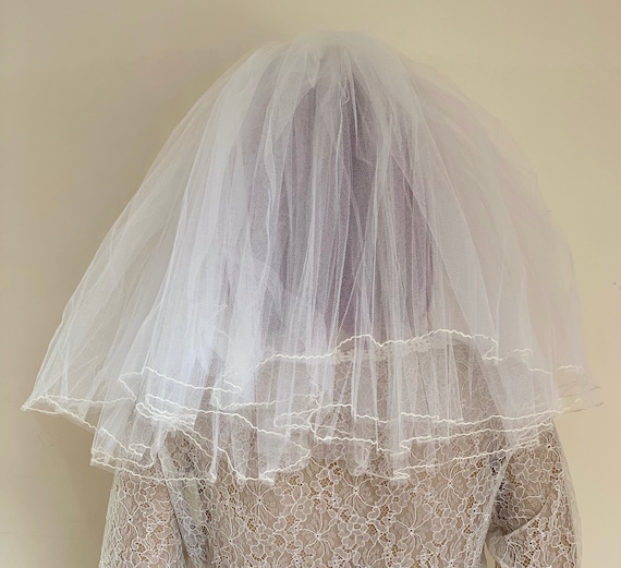 1950’s original short Wedding veil by Bouffant & o