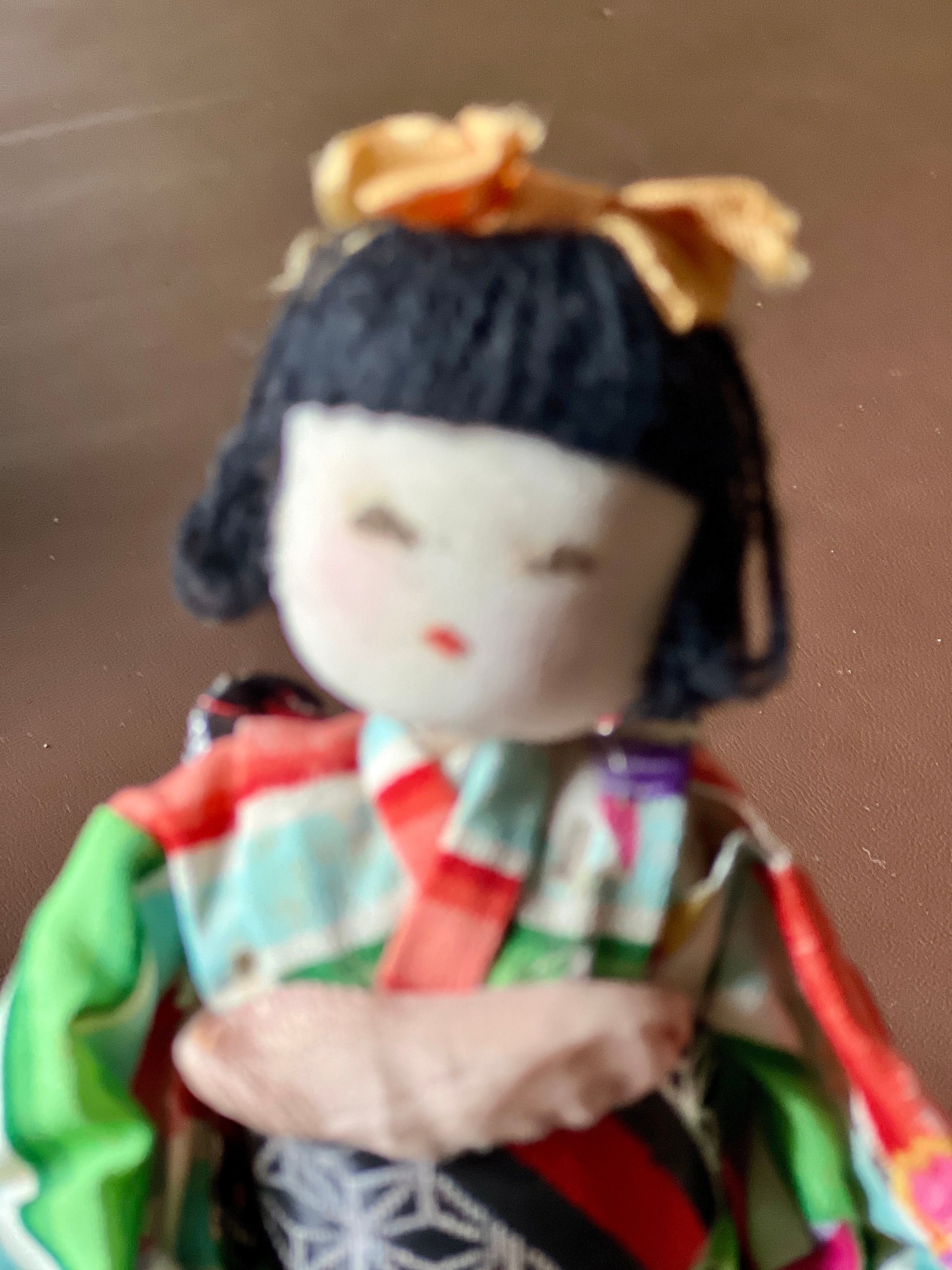 Vintage Japanese Doll 水彩 Uchida Shinichiro Kokeshi Doll - Yasuragi - Kokeshi Japan