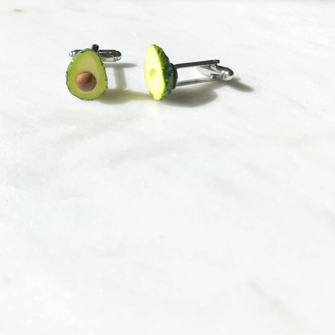 Solid Bronze Guacamole Cufflinks Solid Bronze Guacamole Cufflinks