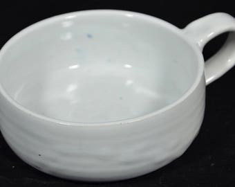 White soup bowl