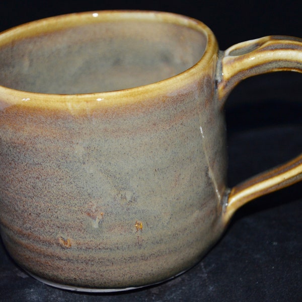 tan purple mug