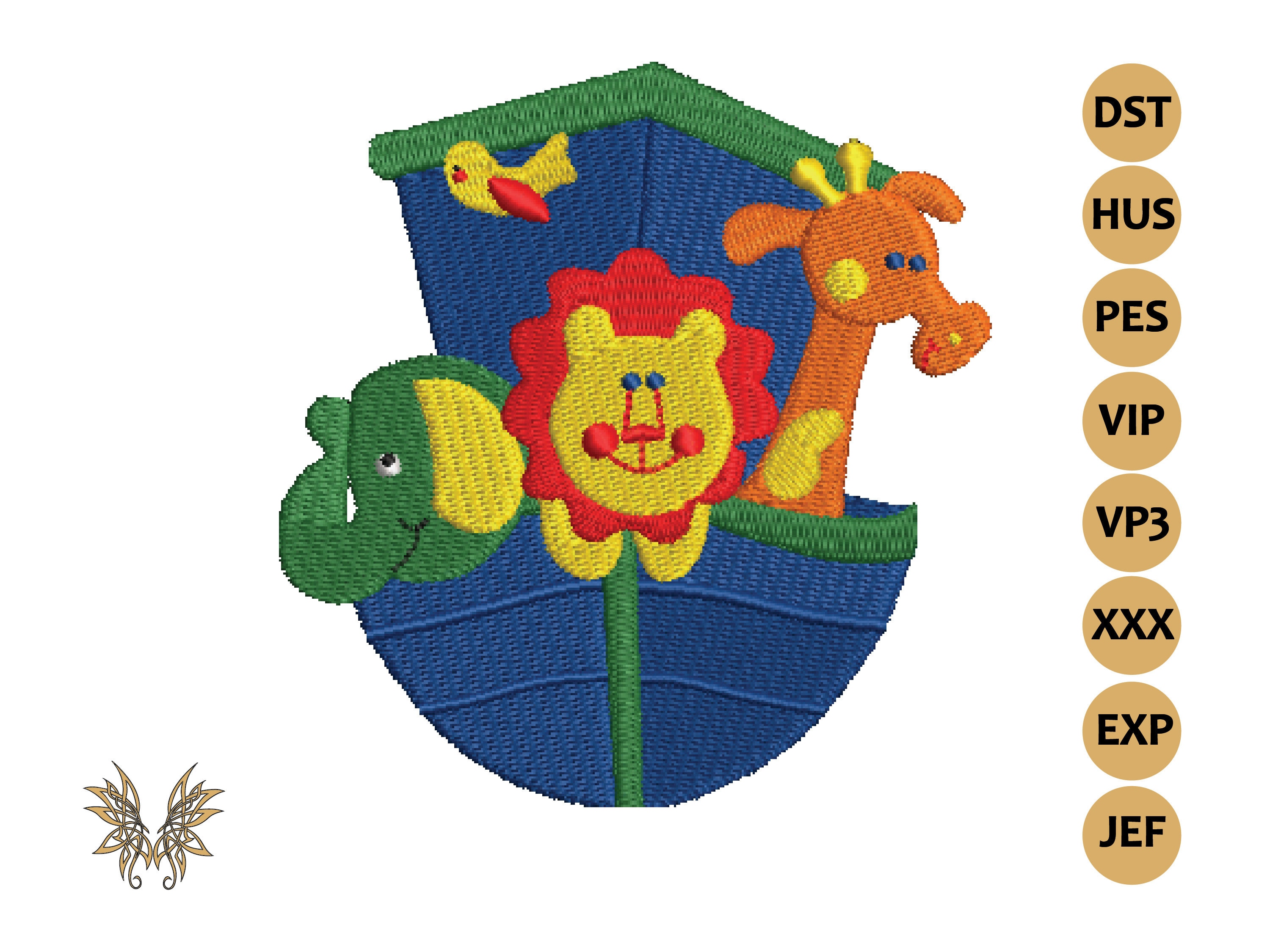 Noah's Ark Machine Embroidery Design for Baby Room Decor Etsy Canada