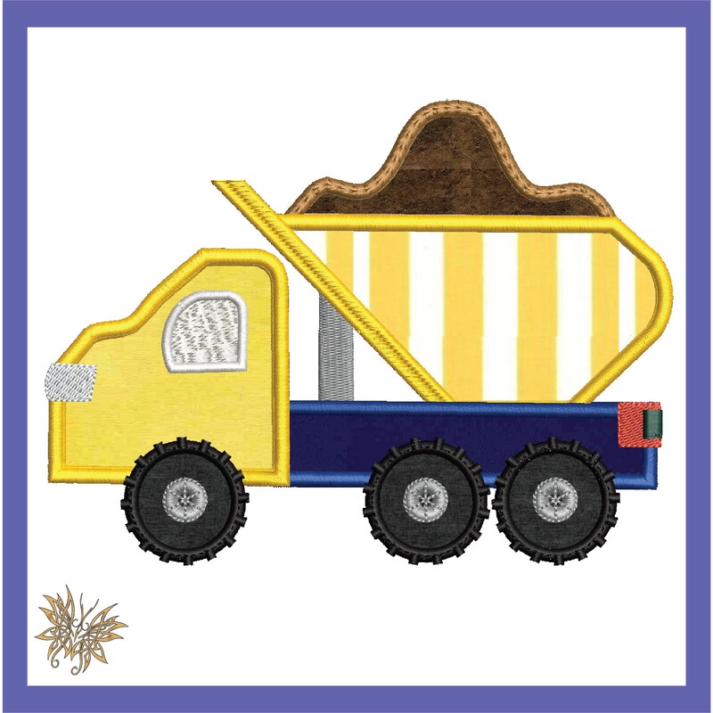 Dump Truck Applique - Etsy
