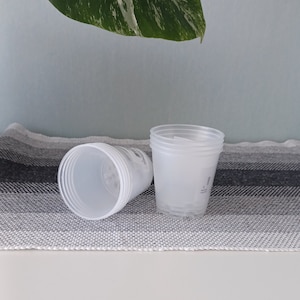 Clear Small Plastic Plant Pots for Propagation & DIY Gardening (6 cm) - Transparent Nursery Pots with Drainage, Craft Supply for Plant Lover