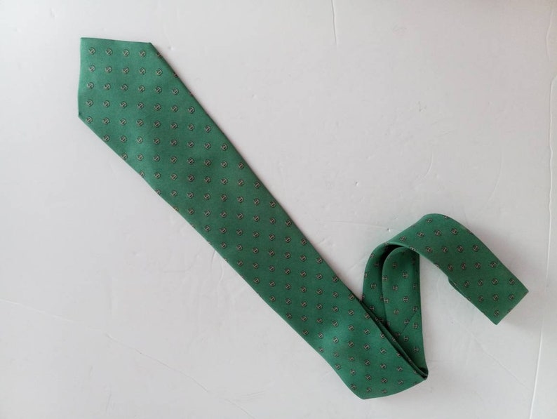 Vintage Herm\u00e8s Mens tie French made 100/% silk