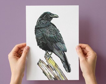 Lámina artística Raven (disponible en tamaños A4 y A3)