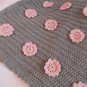 Flower Sensory Baby Blanket Crochet Pattern - Baby Blanket Crochet Pattern