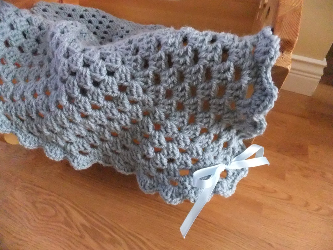 Sweet Blue Dreams Baby Blanket PDF Crochet Pattern PDF Baby Etsy