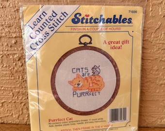 Cat Cross Stitch Kit