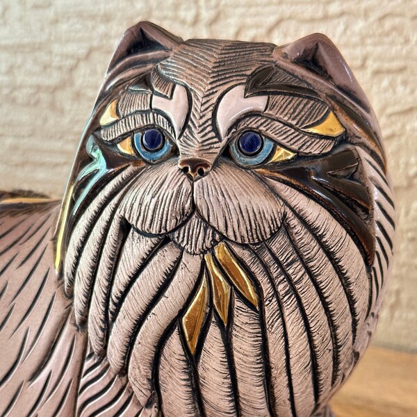 Persian Cat Figurine Etsy