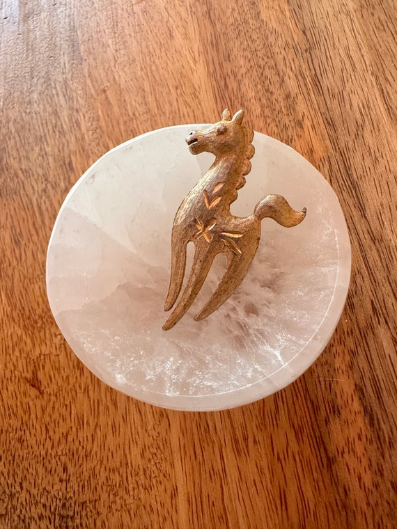 Golden Horse Brooch - image 2