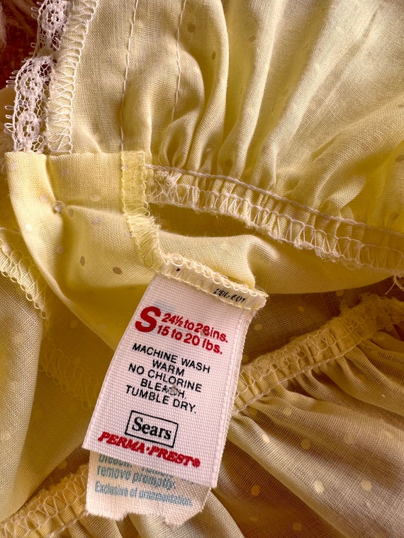 Vintage Yellow Ruffle Dress - image 8