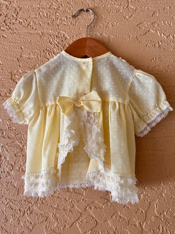 Vintage Yellow Ruffle Dress - image 5