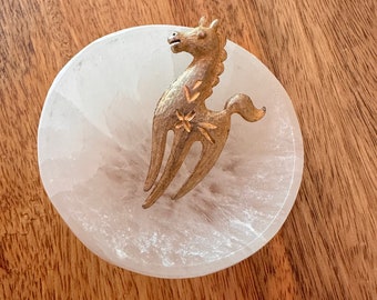 Golden Horse Brooch