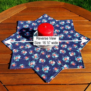 Red White and Blue Patriotic Table Topper: Quilted Americana - Etsy