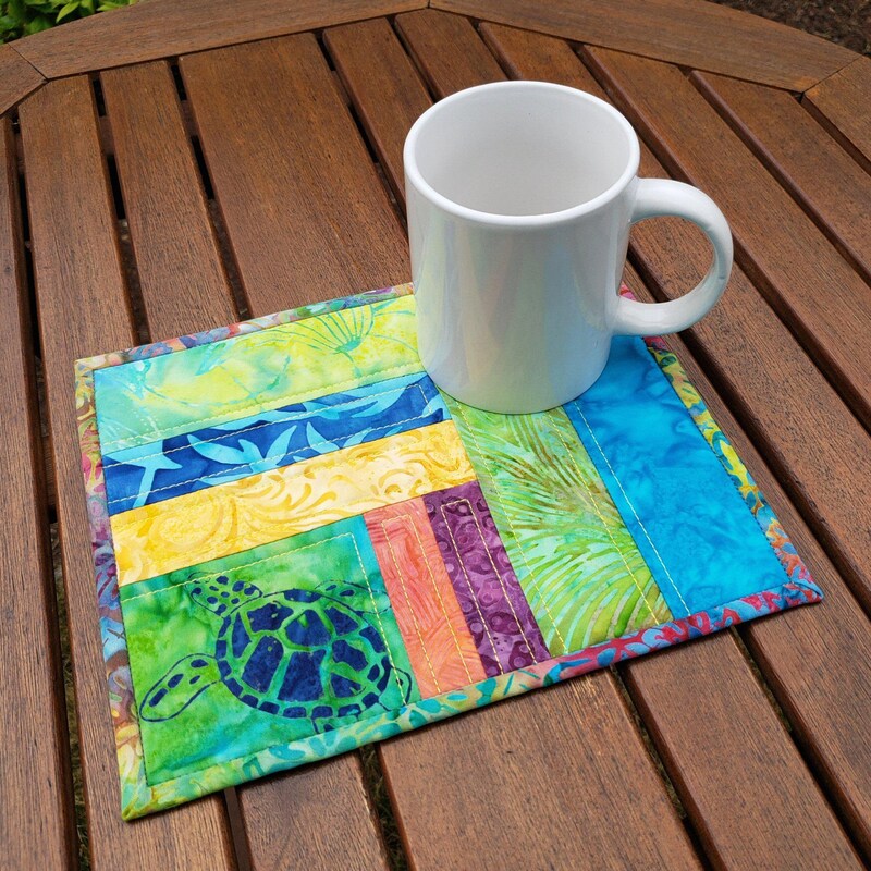 Mug Rug Large Personalized Mug Rug - Etsy