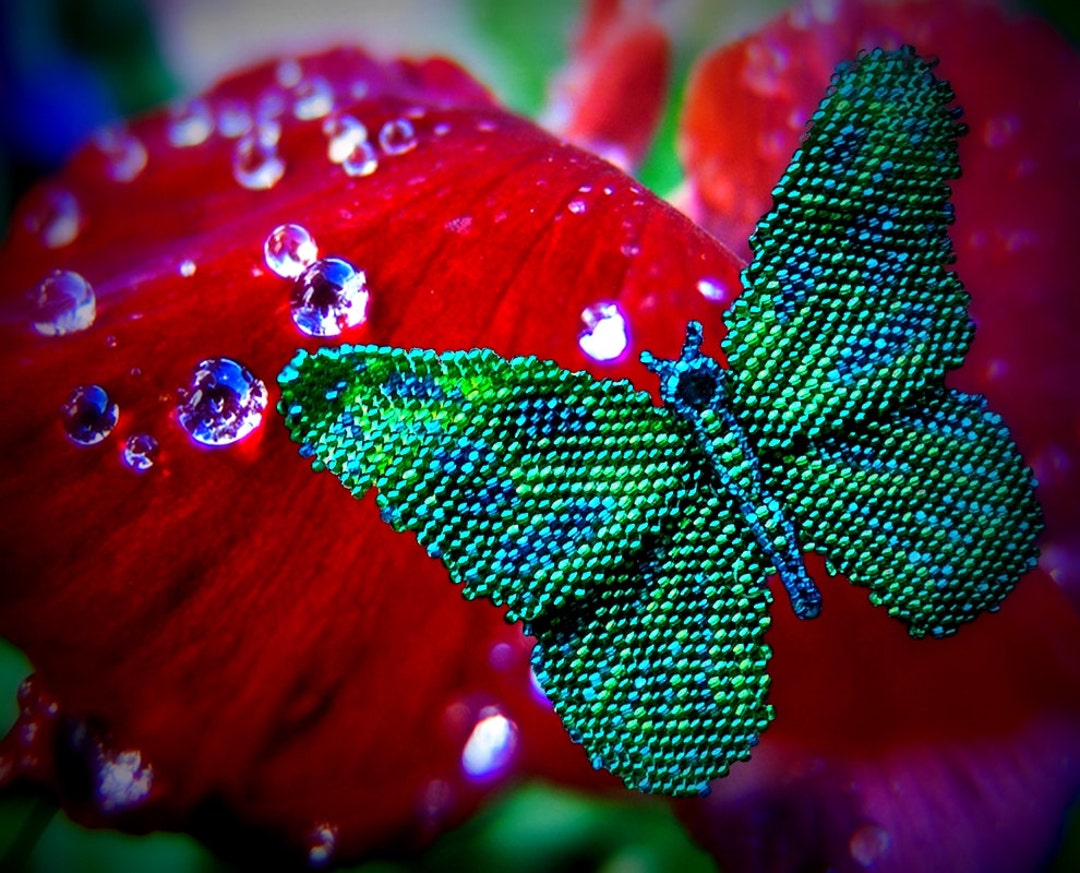 Tutorial / Pattern for Beaded Butterfly - Artisan Jewellery DIY ...