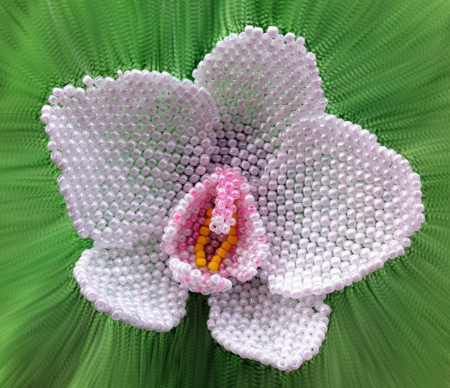 Beading Pattern - Magatama Vine Macrame Bracelet, ORCHID and OPAL