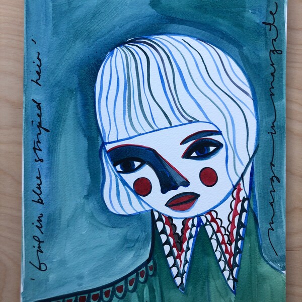 Peace and love for all. Original A4 painting.