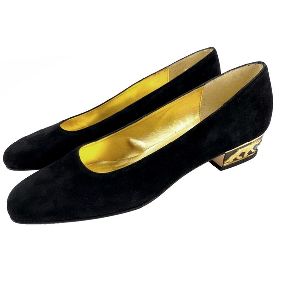 VIntage Red by Ramon Tenza Black Suede Shoes with