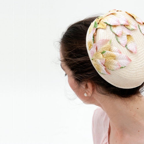 Cream Pillbox Hat Veil Jackie Kennedy Style Wedding Pillbox Etsy