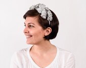 Corona de hojas plateadas, diadema de hojas en plata, corona en plata para novia, corona estilo griego, diadema estilo griego