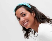 Hope - Diadema aguamarina para invitada de boda, diadema turquesa para invitada, diadema de novia, tocado de invitada, tocado estilo ballet
