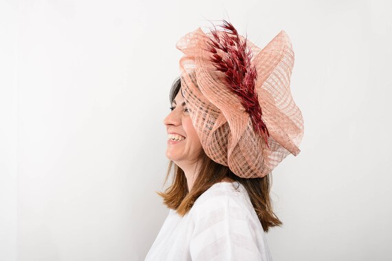Kentucky Derby Hat Tea Party Hat Blush 