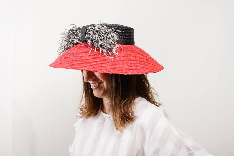 Straw hat, wide brim hat, beach hat, sun hat, summer hat, beach cover up, summer hat women, hats races, women straw hat, resort wear women image 5