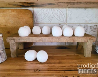 Reclaimed Wood Egg Holder Stand ~ Cottage Chic, Farmhouse Chic Decor