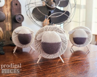 Adorable Spool Sheep ~ Cottage, Farmhouse Chic, Handmade