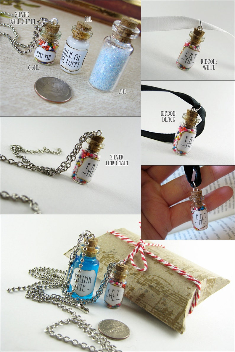 Pixie Magic 2ml Glass Bottle Necklace Magic Dust Charm Fairy Tale image 5