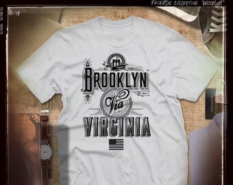 Via VIRGINIA, Brooklyn N.Y. T-shirt