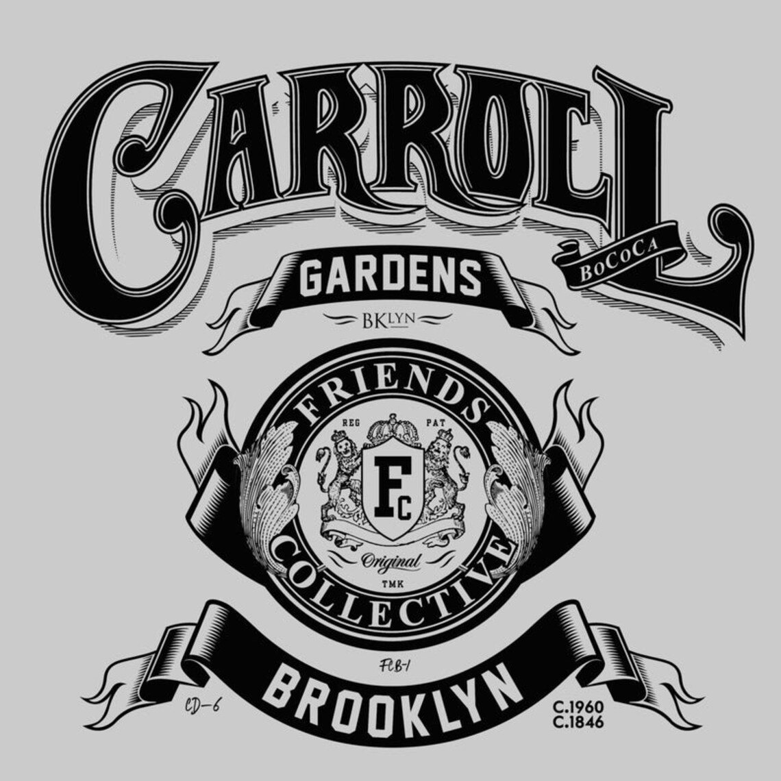 Carroll Gardens Brooklyn N.Y. Tshirt Etsy