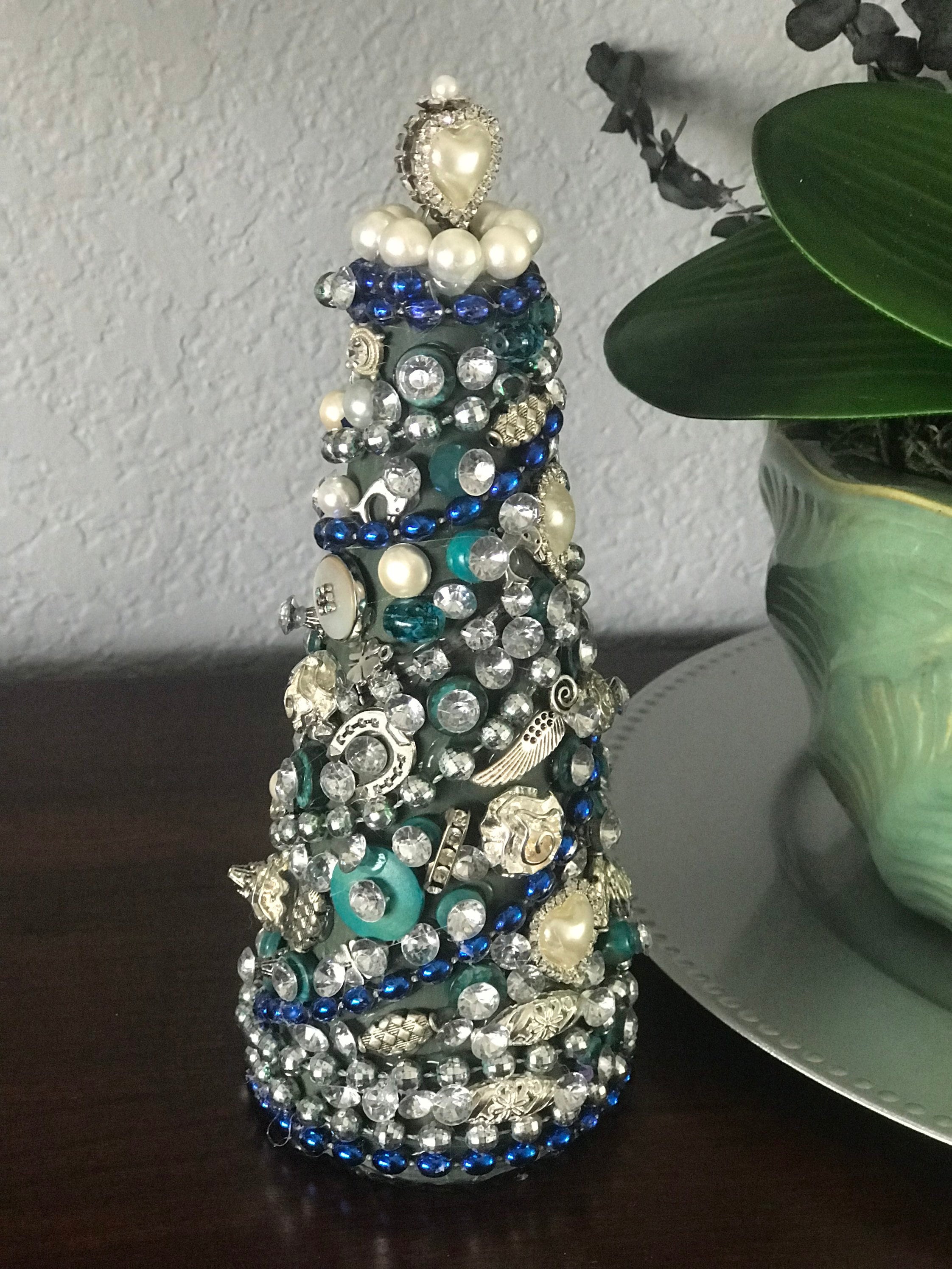 Jeweled Christmas Tree Holiday Decor OOAK Gift Home Décor - Etsy