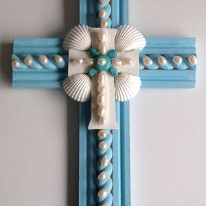 Handmade Wooden Cross Home Decor housewarming inspirational gifts 12x8.5&quot; cross for her home and living wedding gift