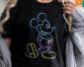 Neon Disney Shirts - Etsy