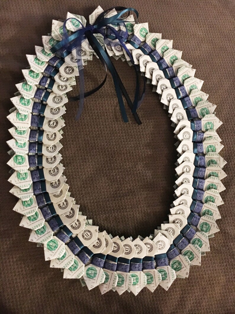 Bow Tie Money Graduation Lei Etsy