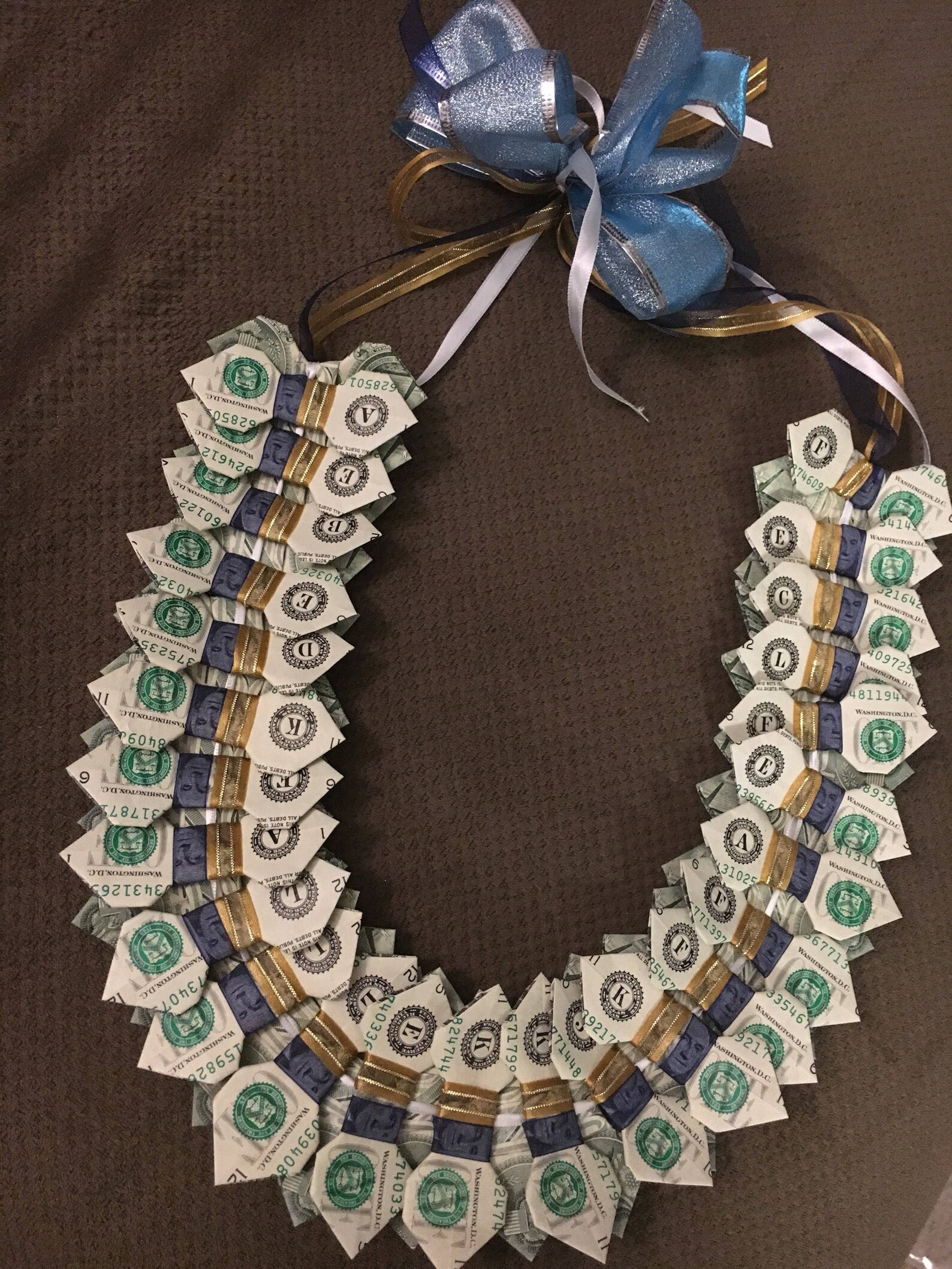 Bow Tie Money Graduation Lei Etsy