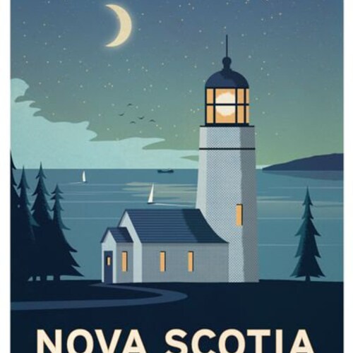 Nova Scotia Vintage Travel Poster Art Prints Travel Print Etsy
