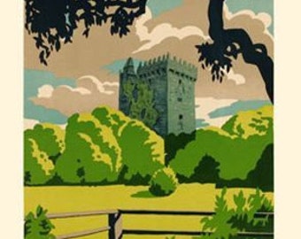 Vintage Travel Wall Art Print | Retro Vacation Poster | Unique Destination Decor | Wanderlust Gift | Ireland Poster