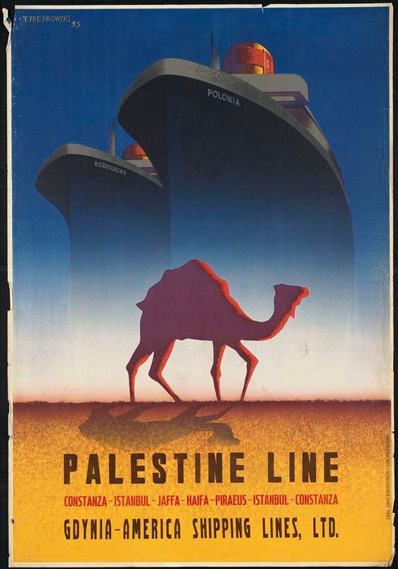 Palestine Vintage Travel Poster