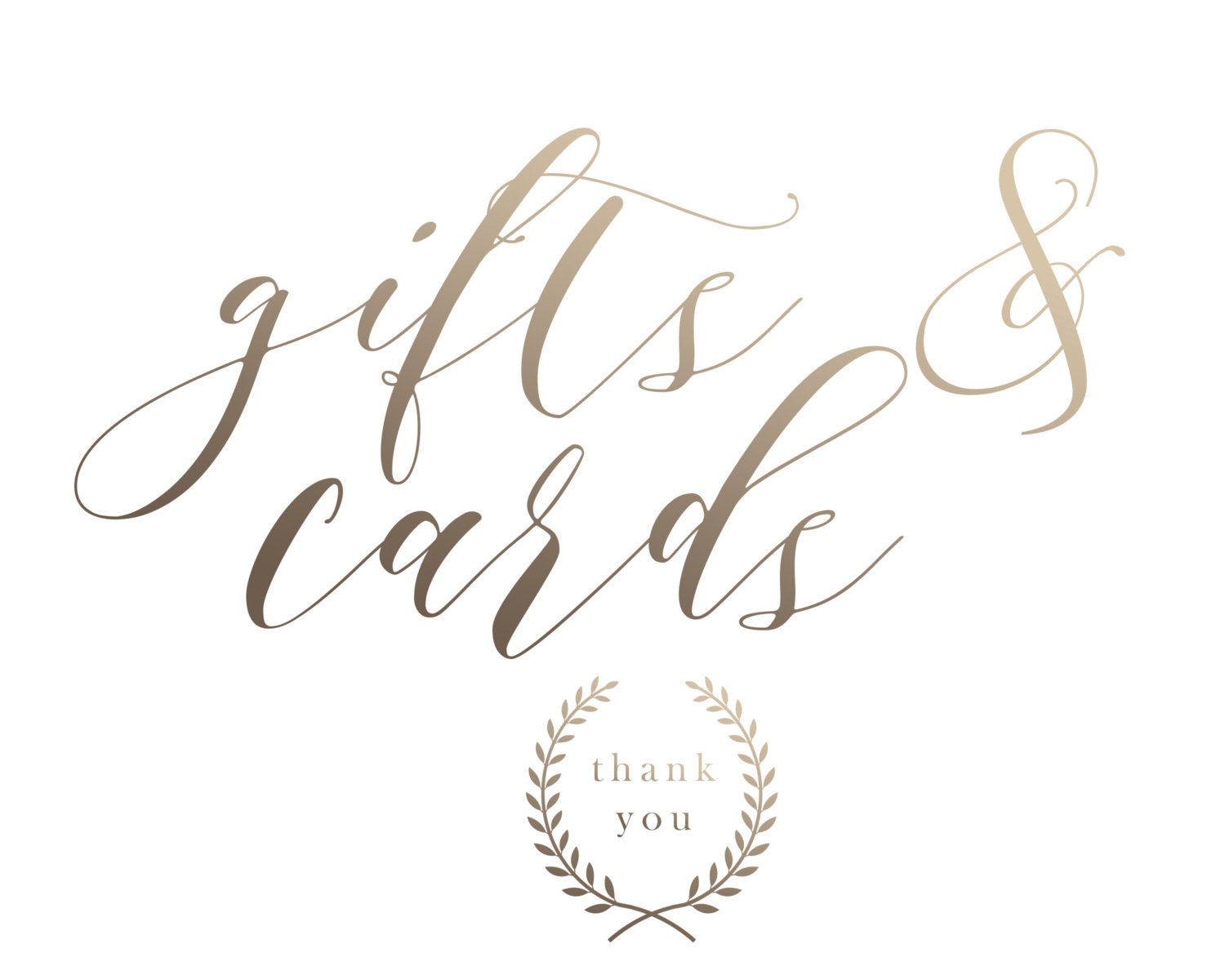 Wedding Gifts Cards Sign Printable FREE Wedding Signs - Etsy
