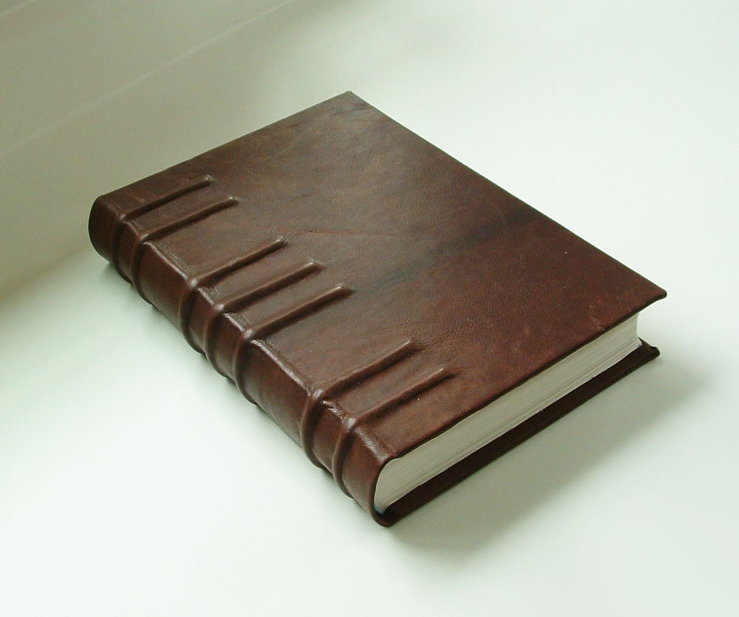Sturdy Handmade Book Traditionally Bound in Stressed Brown Etsy