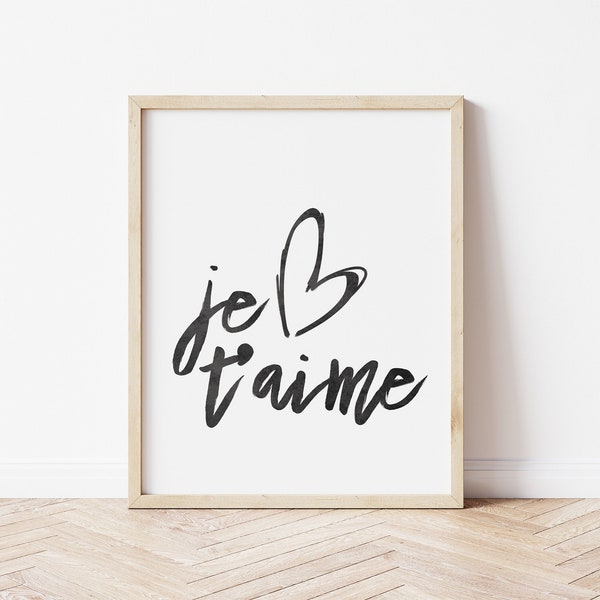 Je T'aime - Etsy