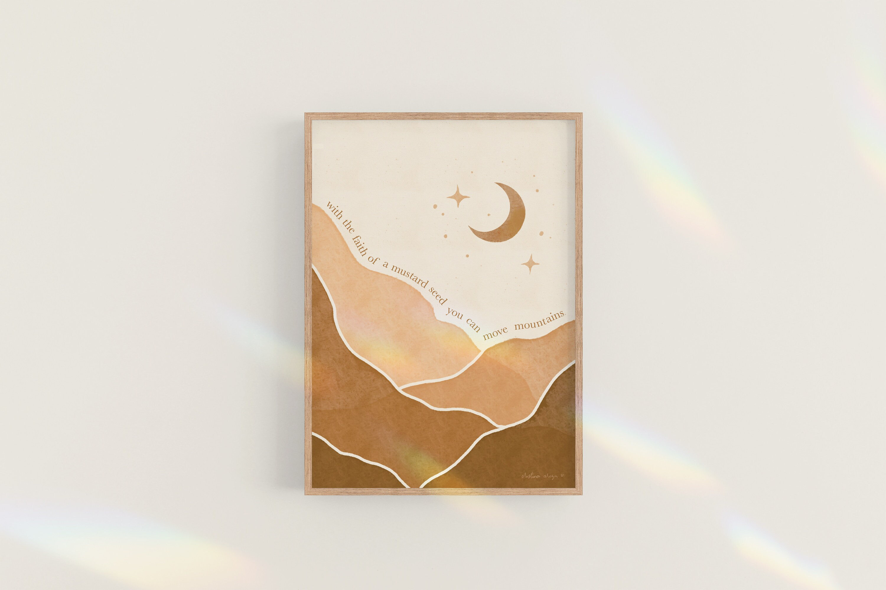 Printable Boho Wall Art Boho Mountain Wall Art Boho Wall Etsy