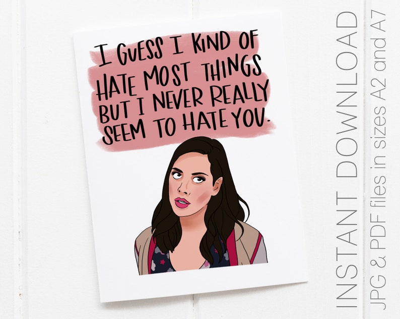 PRINTABLE Parks And Recreation Card Parks And Rec Card April Etsy