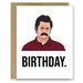 PRINTABLE Ron Swanson Birthday Card, Parks and Recreation Card, Parks and Rec Quote Greeting ...