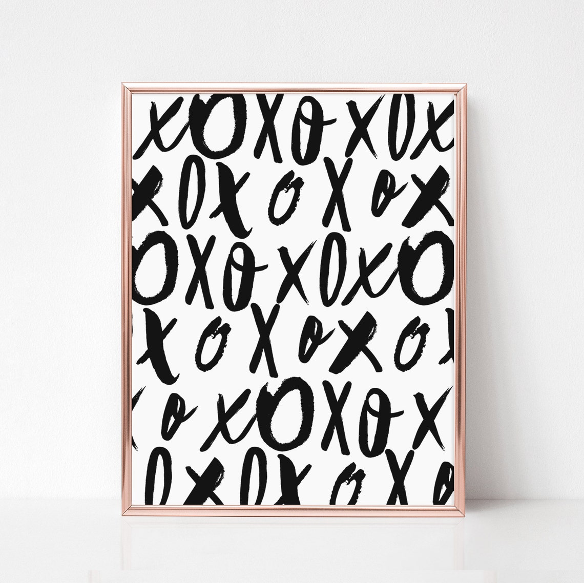 XO Wall Art XO Print Hugs and Kisses Art Print Gallery Wall Etsy