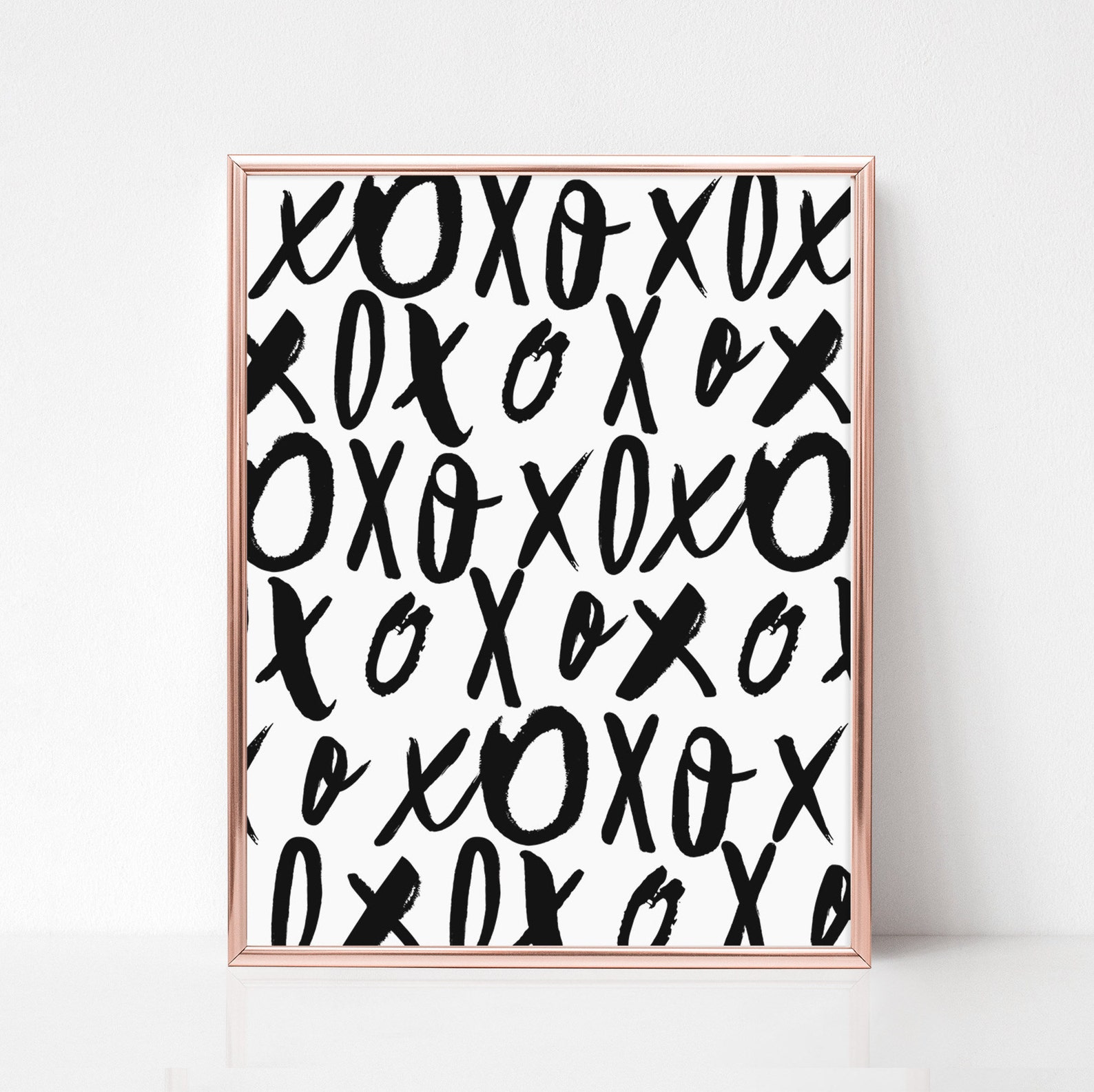 XO Wall Art XO Print Hugs and Kisses Art Print Gallery Wall Etsy